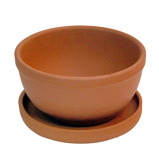 Горшок керамический GKL-252-1, терракотовый, диаметр 14,5 см