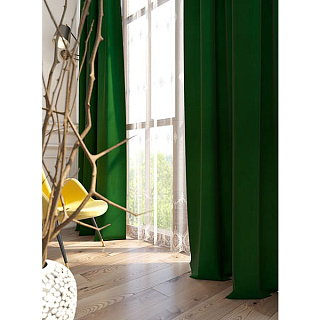 Портьера Legrand бархат 180 х 275 см, зеленая