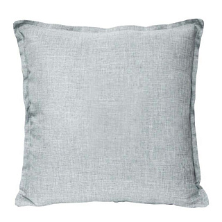 Подушка декоративная под лен, 100 % полиэстер, 40 х 40 см, светло-серый