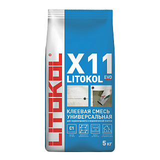 Клей для плитки LITOKOL X11 EVO (класс C1), 5 кг