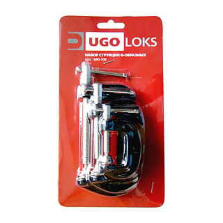 Набор струбцин G-образных UGO LOKS 25-75 мм, 3 шт.