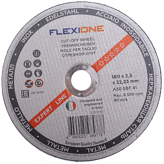 Круг отрезной по металлу Flexione 180 х 2,5 х 22 мм