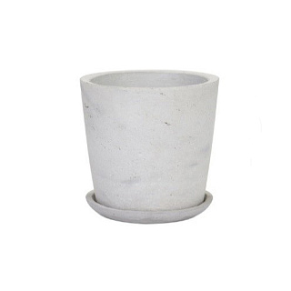 Горшок керамический Кливия, белый, диаметр 20 см