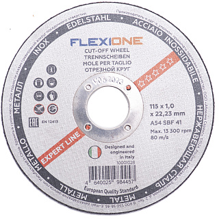 Круг отрезной по металлу Flexione 115 х 1 х 22 мм