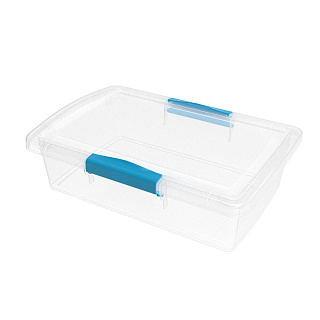 Ящик для хранения Branq, 25,5 х 17 х 7 см, 1,9 л, синий