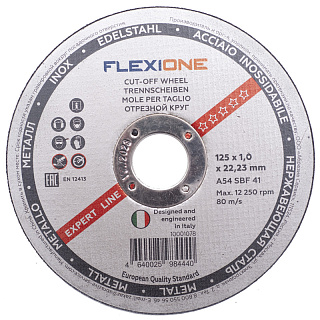 Круг отрезной по металлу Flexione 125 х 1 х 22 мм