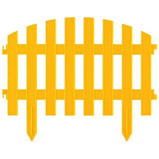 Заборчик Palisad Винтаж, полипропилен, 28 х 300 см, желтый