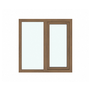 Окно ПВХ 120х120, левое, 1 створка