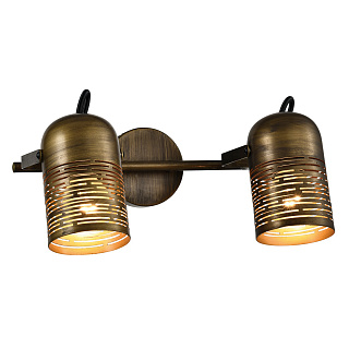 Поворотный светильник Rivoli Lamia 7062-702 2 х Е27 х 40 Вт, коричневый