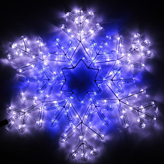Фигура светодиодная Снежинка, 204 LED, 1 режим