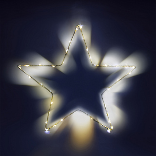 Фигура светодиодная Sh Lights Звезда, 40 LED, теплый белый свет, 1 режим
