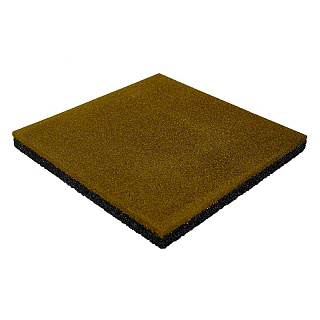 Плитка тротуарная резиновая Vitolit 500 х 500 х 30 мм, пуансон, желтая