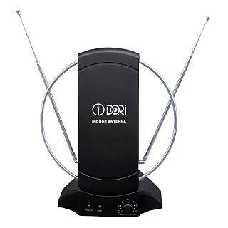 Антенна комнатная Dori DVB-T2/UHF+VHF, черная