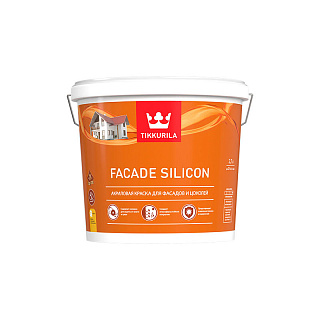 Краска фасадная Tikkurila Facade Silicon, белая, 2,7 л