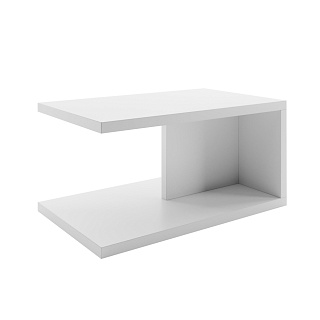 Журнальный столик Apple, 850 х 450 х 500 мм, белый тамбурат