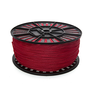 Шнур хозяйственно-бытовой Стройбат 3 мм, полипропилен, красный на отрез