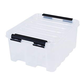 Ящик с крышкой Roxbox, 17,2 х 21 х 10,5 см, 2,5 л, прозрачный