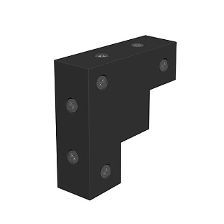 Уголок декоративный Loft VALCOMP by MANTION, 75 х 75 х 25 мм, черный