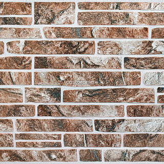 Панель ПВХ Регул Декокам Камень Сланец коричневый, коричневая, 980 х 492 х 0,4 мм